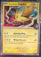 Team Rocket's Zapdos (Gamestop Exclusive)